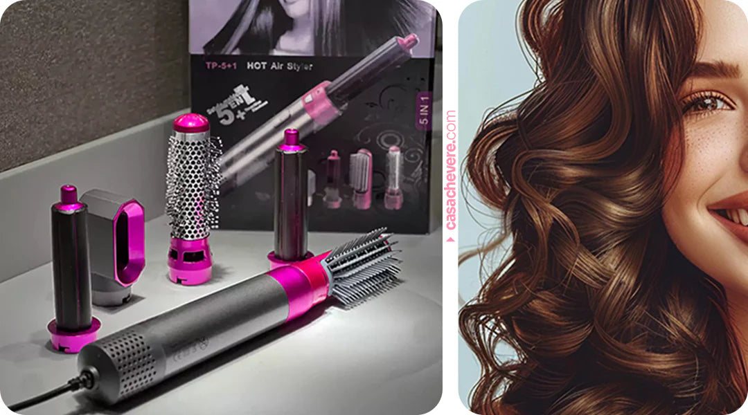 ¡Dale volumen , alisa , ondula, moldea tu cabello en 5 minutos con nuestro Piene 5 en 1!