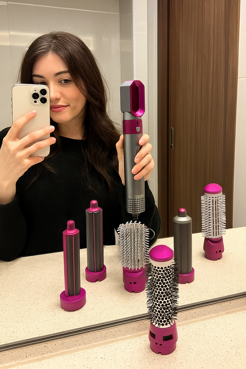 ¡Dale volumen , alisa , ondula, moldea tu cabello en 5 minutos con nuestro Piene 5 en 1!