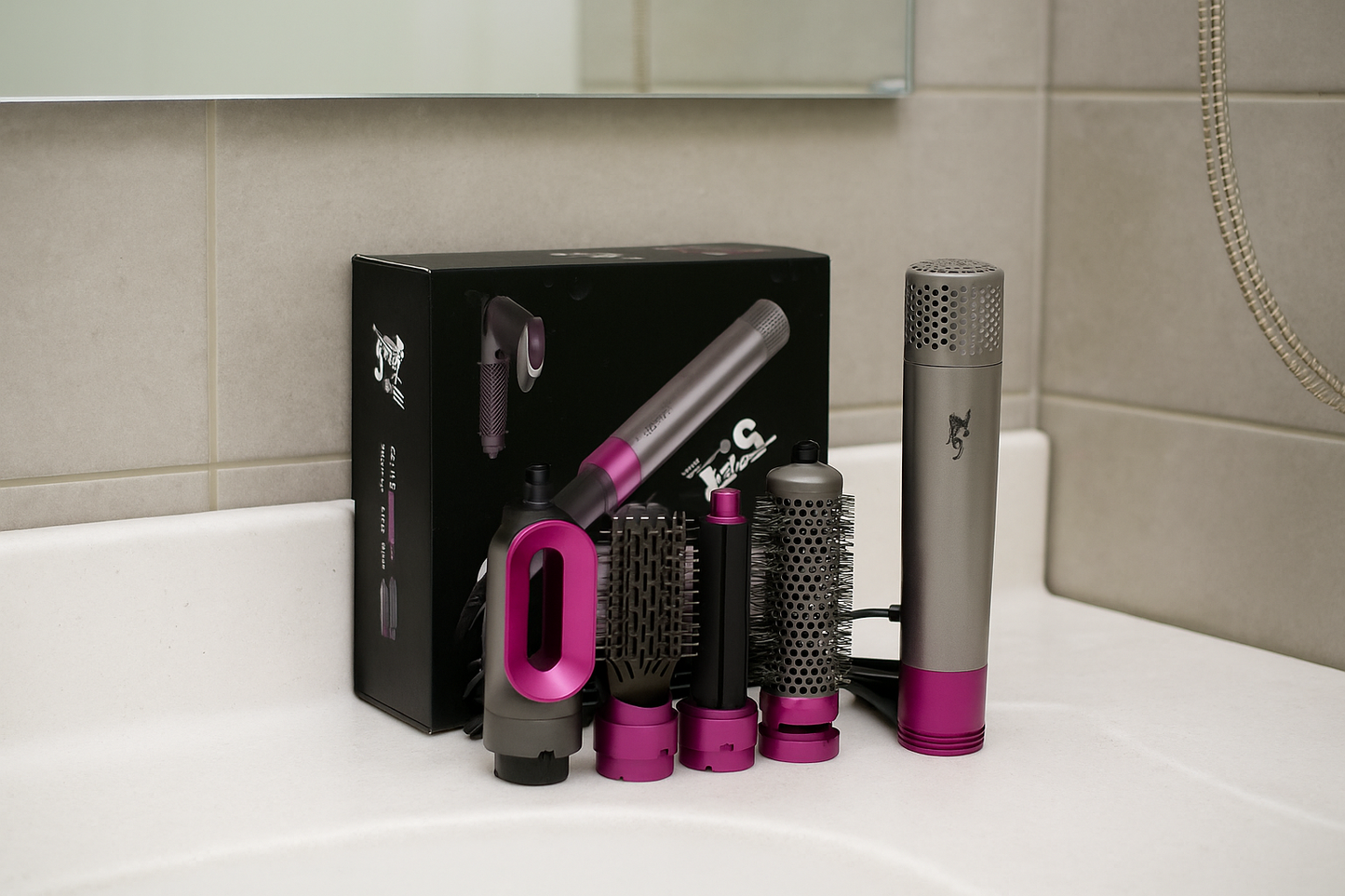 ¡Dale volumen , alisa , ondula, moldea tu cabello en 5 minutos con nuestro Piene 5 en 1!