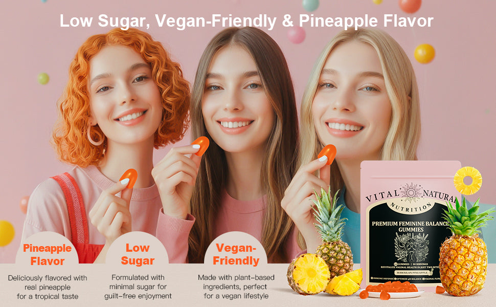Gominolas Premium para el Equilibrio Femenino – Hawaiian Pineapple