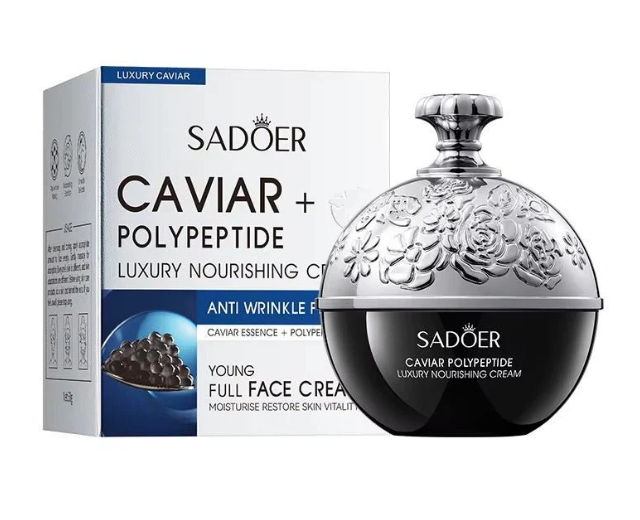 Crema Antiarrugas Caviar y Polipéptido SADOER – 30g