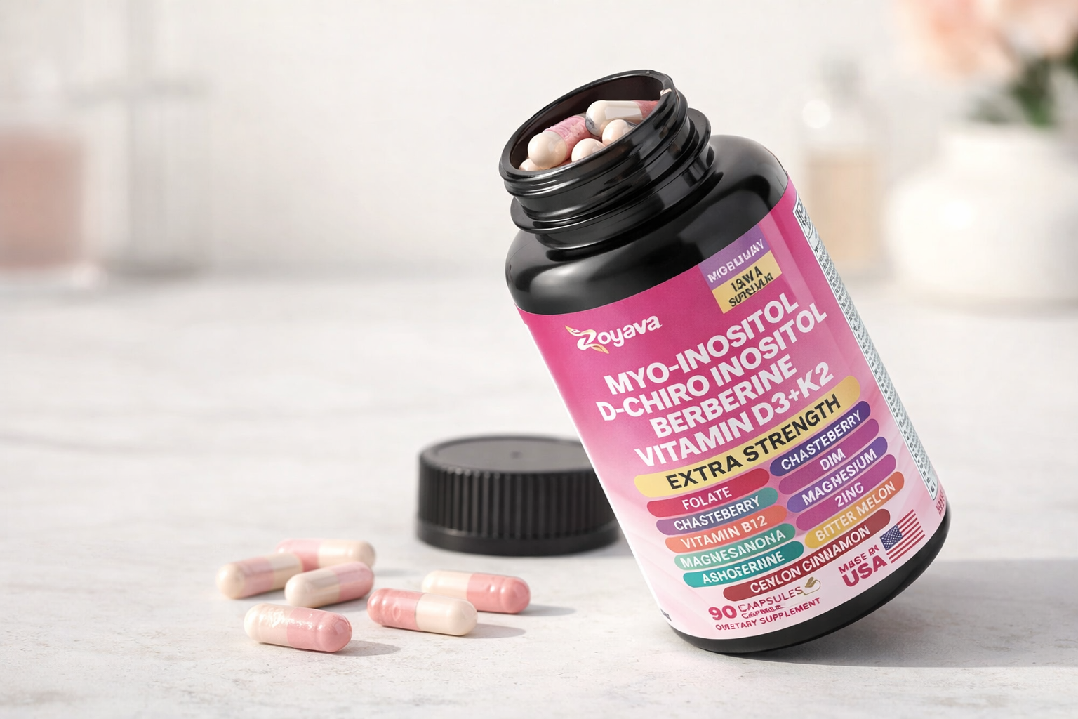 Suplemento Equilibrio Hormonal con Inositol – 90 Cápsulas