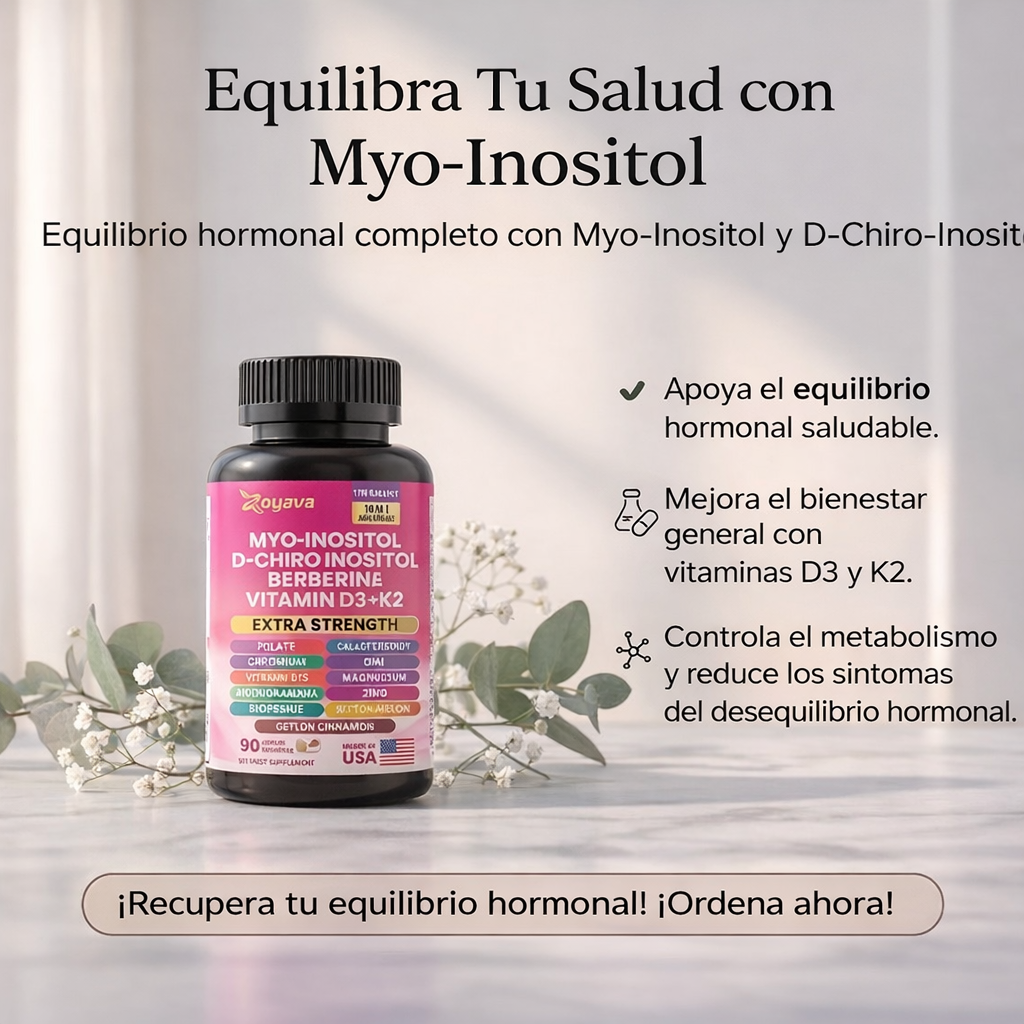 Suplemento Equilibrio Hormonal con Inositol – 90 Cápsulas