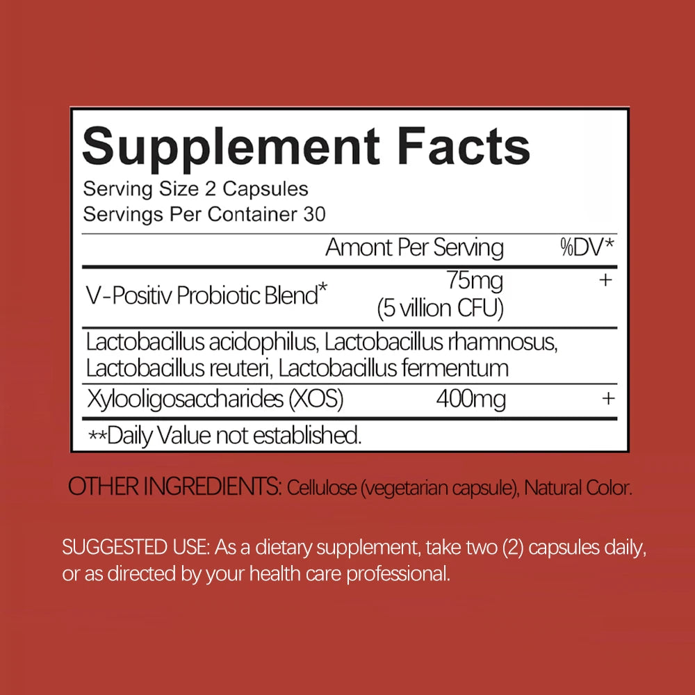 Probiótico Vaginal con Lactobacillus – Salud Urinaria y Vaginal 60 Cápsulas