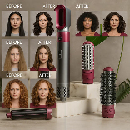 ¡Dale volumen , alisa , ondula, moldea tu cabello en 5 minutos  con nuestro Piene 5 en 1!