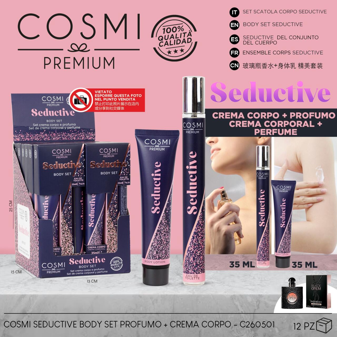 Set Cremas Corporales Seductive COSMI – 70ml
