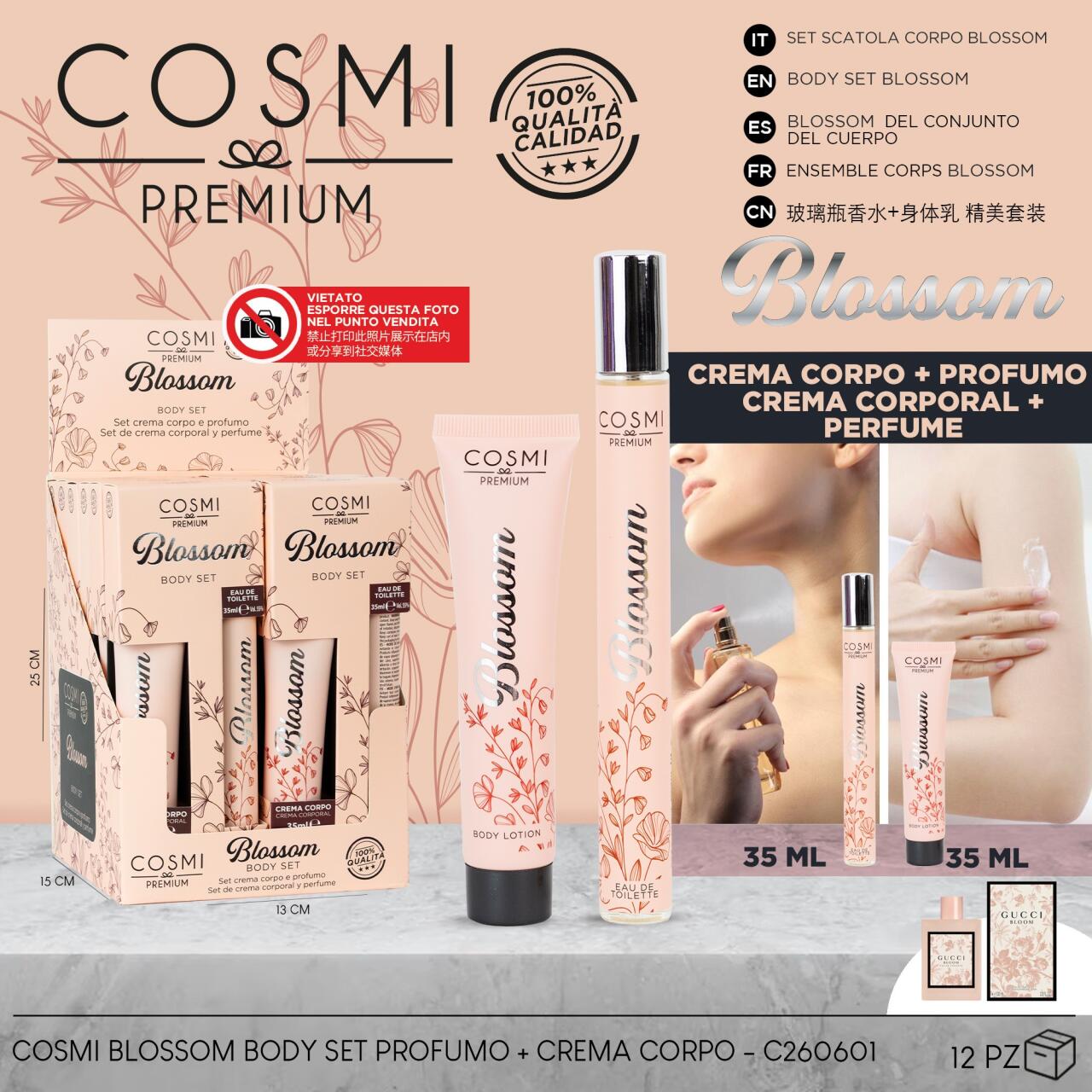Set Cremas Corporales Blossom COSMI – 70ml