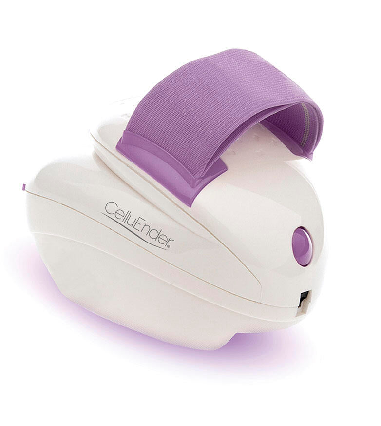 Masajeador anticelulitis 4 en 1 con rodillos, succión, vibración e intensidad regulable.