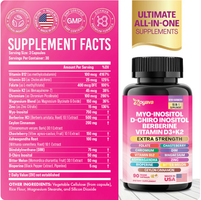 Suplemento Equilibrio Hormonal con Inositol – 90 Cápsulas